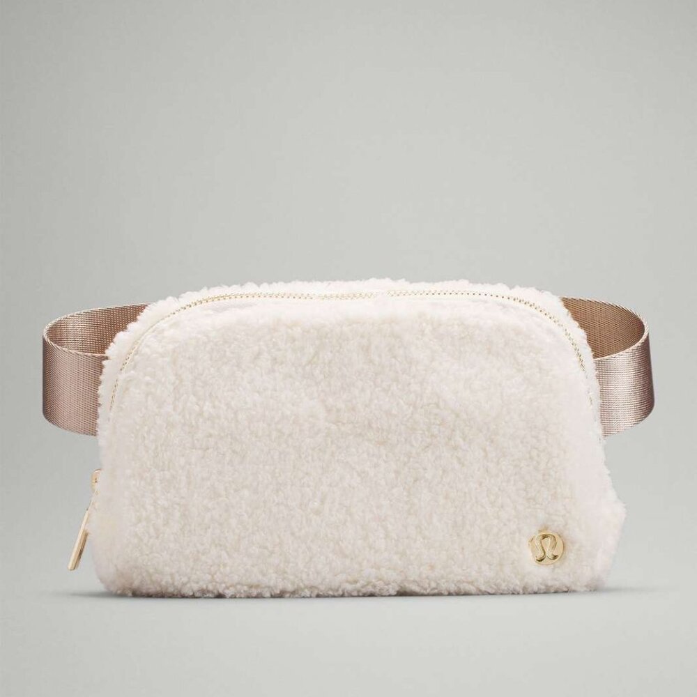 Lululemon Fleece Belt Bag, Ivory Color - Picture 1 of 5